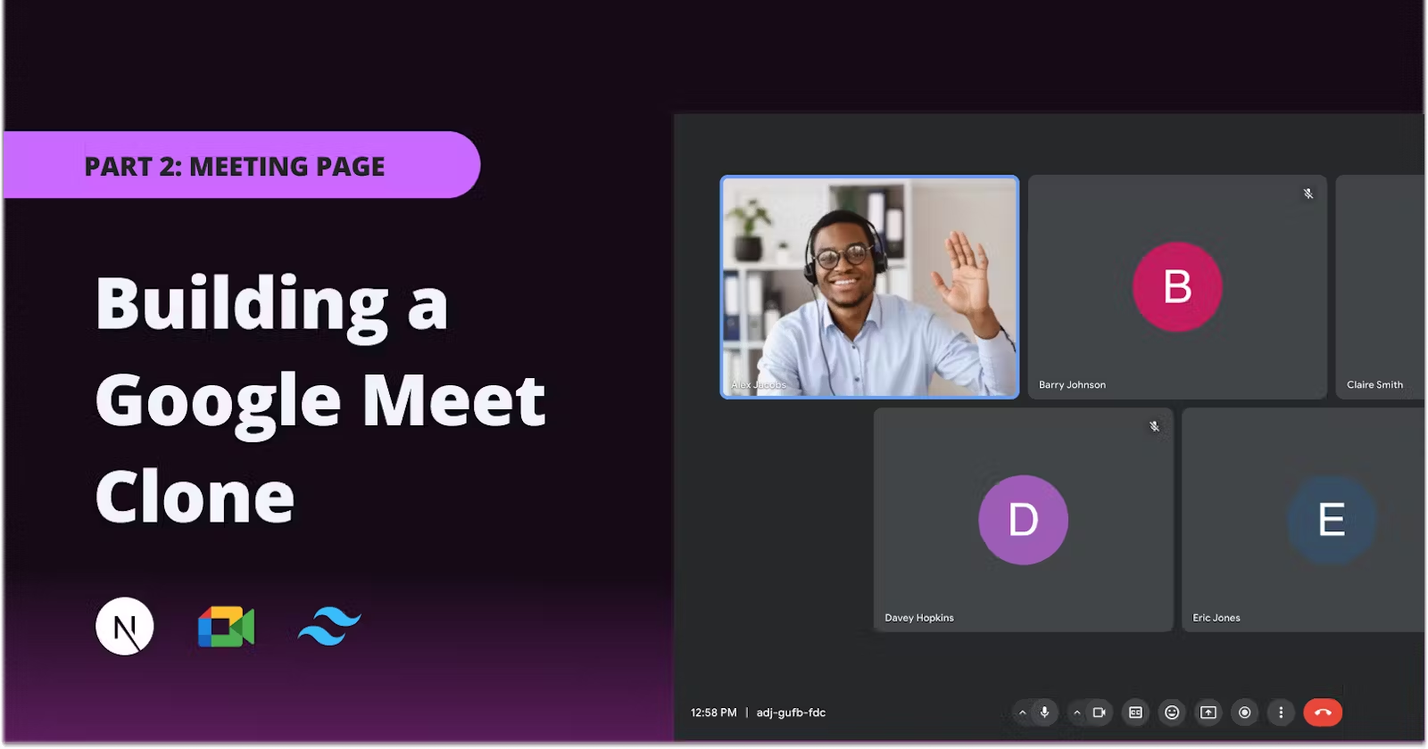 Building a Google Meet Clone with React and TailwindCSS