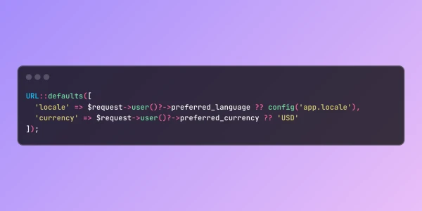 Streamlining Route Parameters in Laravel Using URL Defaults - Laravel News