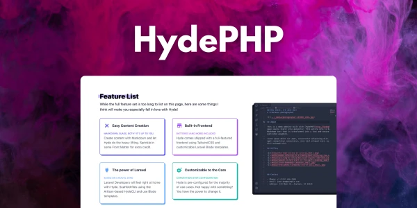 HydePHP is a Laravel-powered Static Site Generator - Laravel News