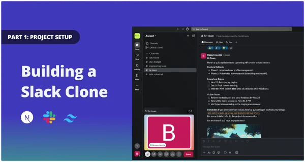 Building a Slack Clone with React and TailwindCSS - Part One