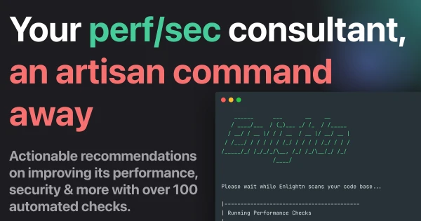 Enlightn: Boost your Laravel App's Performance & Security