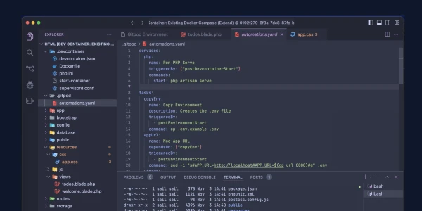 Laravel on any Developer Machine with Gitpod - Laravel News
