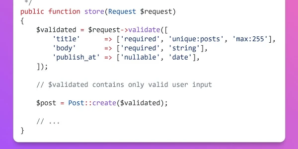 Security Tip: Don’t Trust User Input!