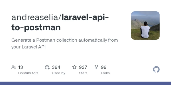 Generate a Postman collection automatically from your Laravel API