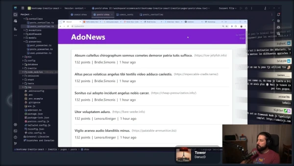 [ VOD ] On crée un HackerNews avec AdonisJS 6, Inertia et React (AdonisJS Bootcamp) #1 - YouTube