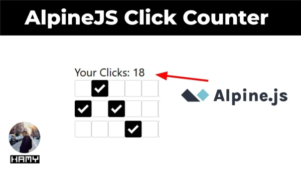 How I added an AlpineJS click counter to my HTMX-powered website - YouTube