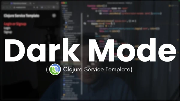 Dark theme toggle with Tailwind CSS and AlpineJS (Clojure Service Template) - YouTube