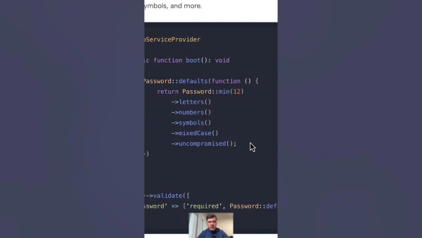 Laravel Password Global Rules for Validation #laravel - YouTube