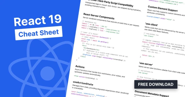 React 19 Cheat Sheet | Epic React by Kent C. Dodds